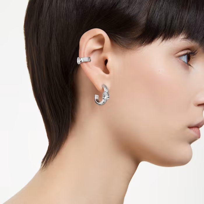 Dextera hoop earrings with ear cuff